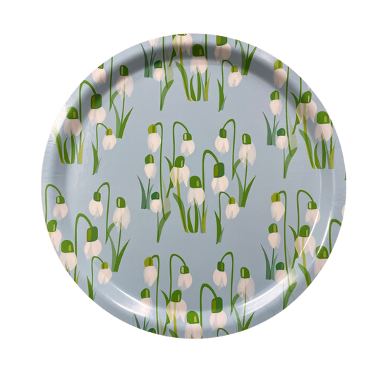 Snowdrops - Circular tray