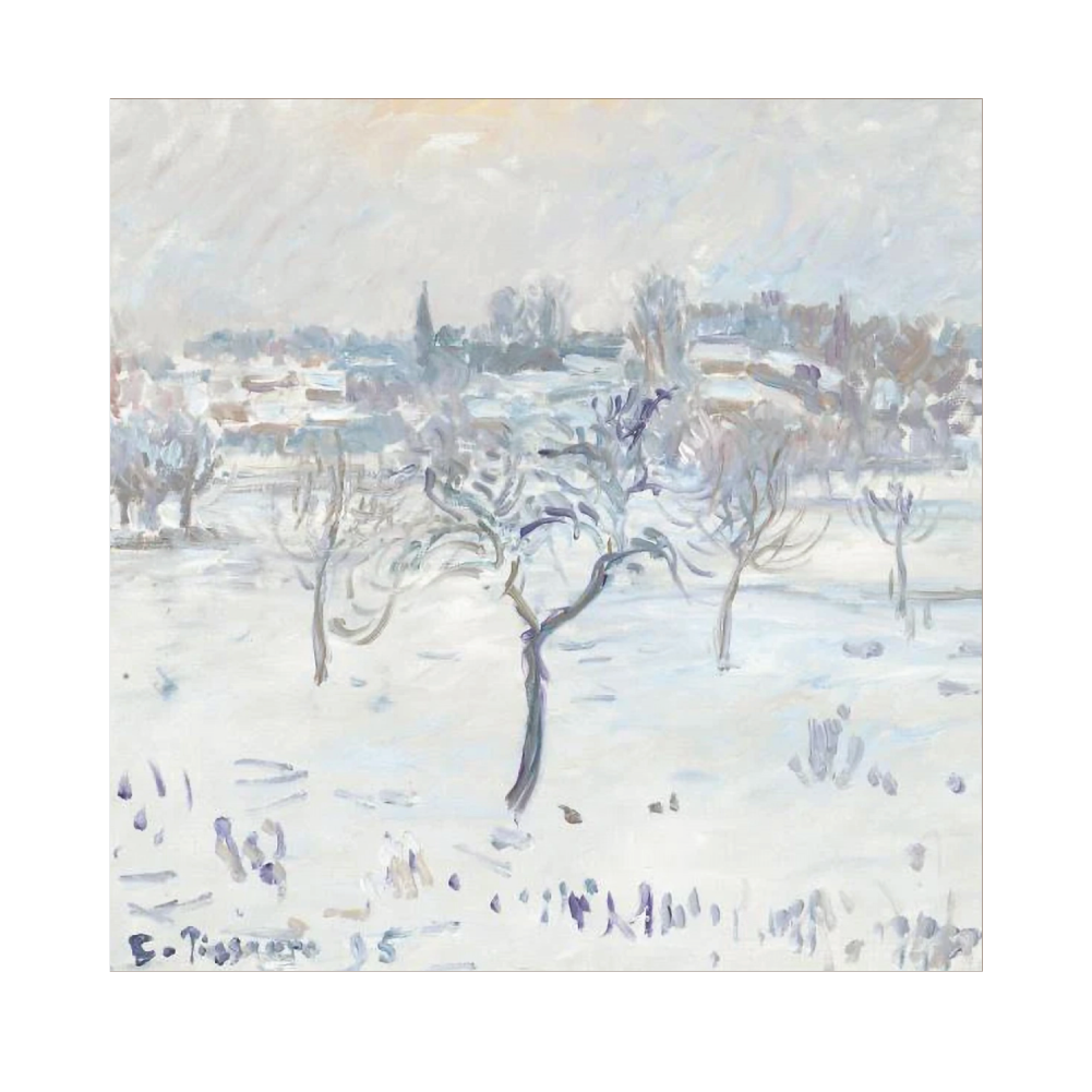 Snowy Landscape at Eragny - Christmas card pack