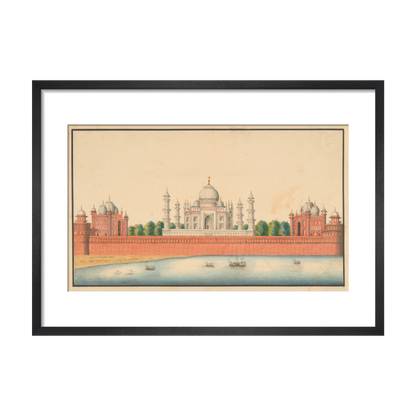 View of the Taj Mahal and Gardens - Art Print