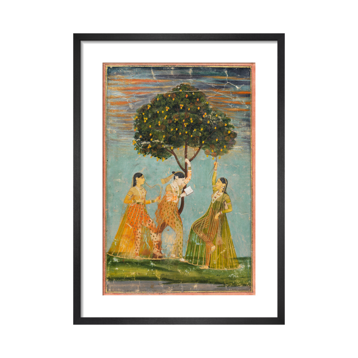 Women under a mango tree - Art Print