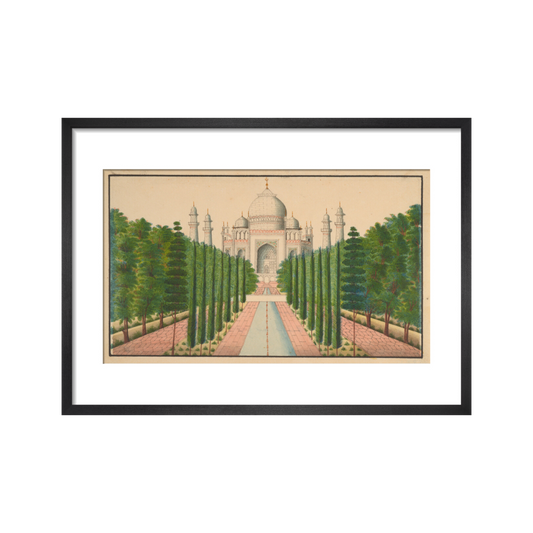 The Taj Mahal and Gardens - Art Print