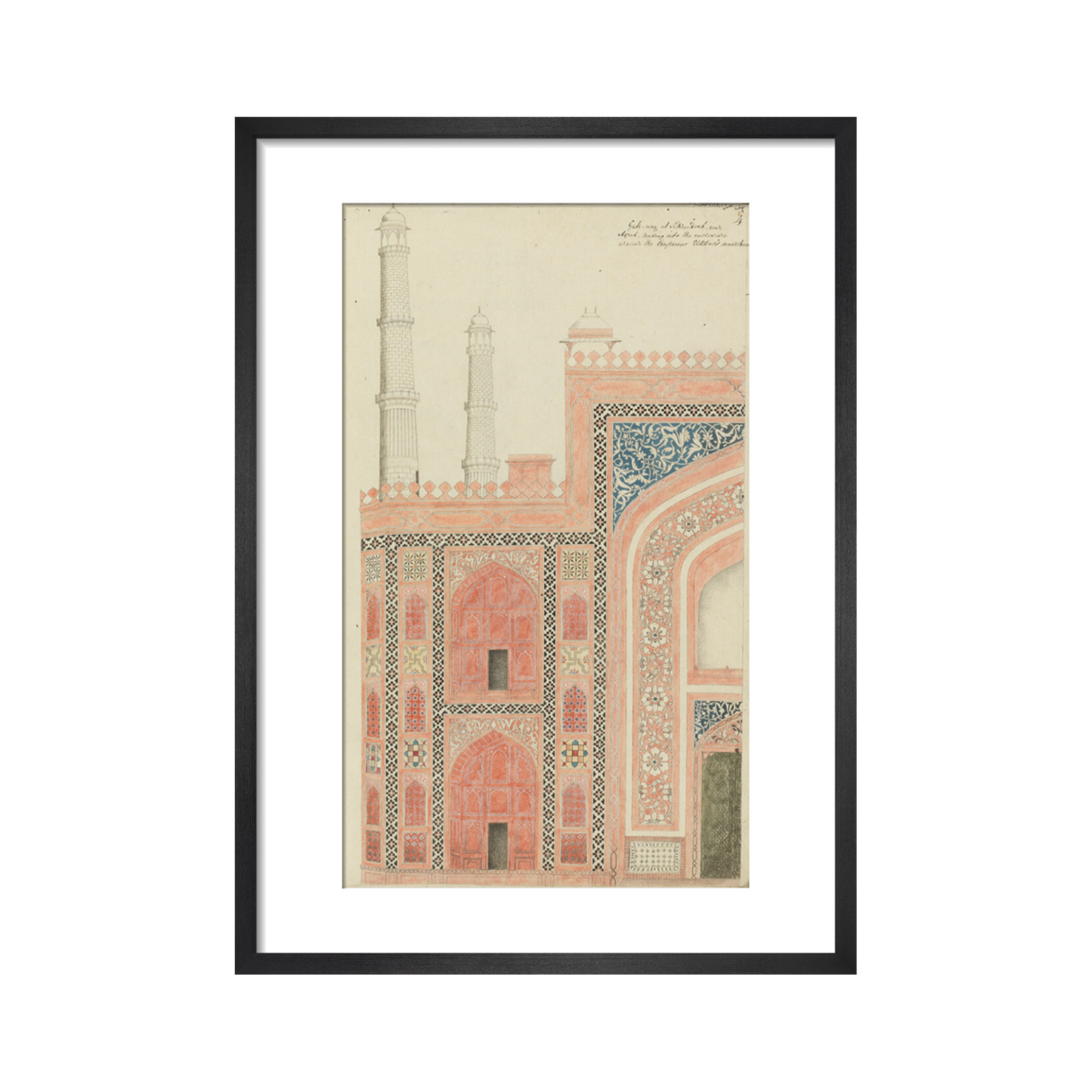 A study of Mughal architecture - Art Print