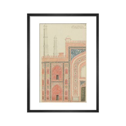 A study of Mughal architecture - Art Print