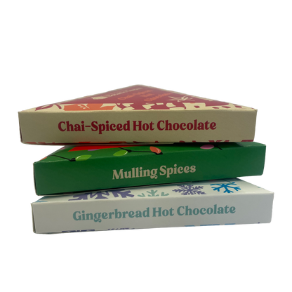 Snow Flakes Gingerbread Hot Chocolate Box