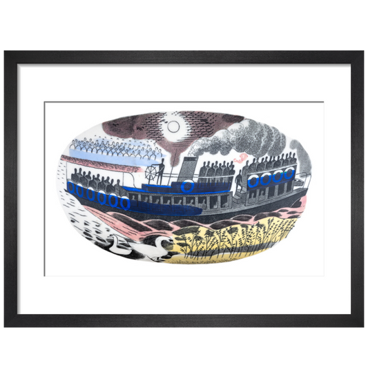 Steam Boat on Boat Race Day - Art print