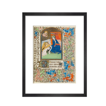 The Annunciation, Besancon Book of Hours - Art print