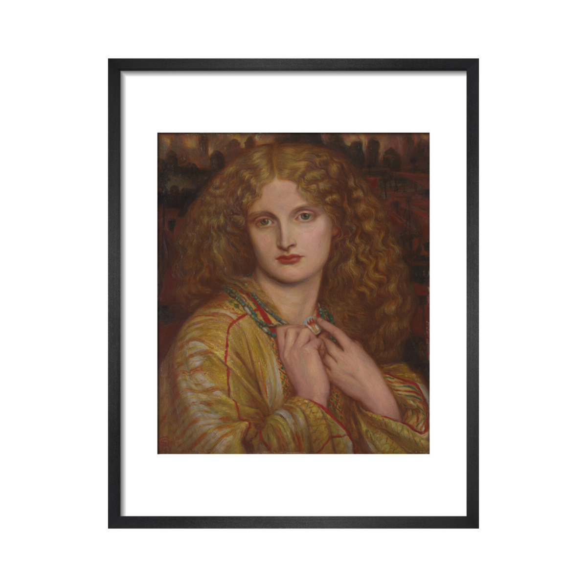 The Flaming Heart, after Rossetti
