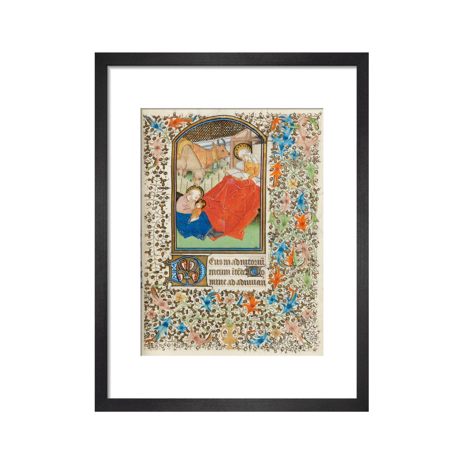 Nativity, with the Virgin reading - Art print