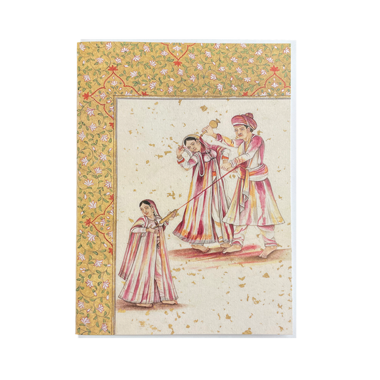 Two Brajbhasha poems on Holi - Greeting card