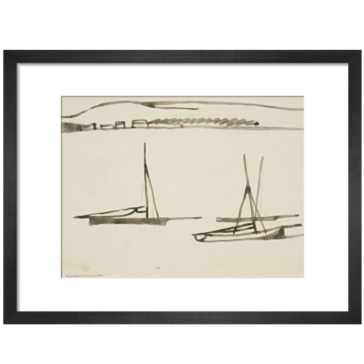 Two boats - Art print