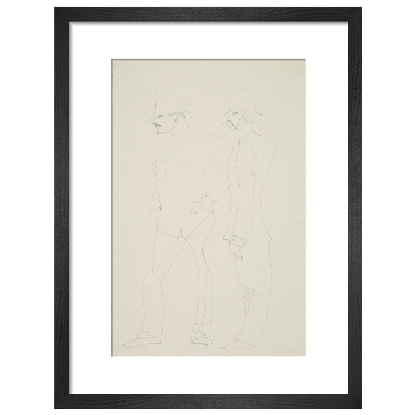 Two policemen - Art print