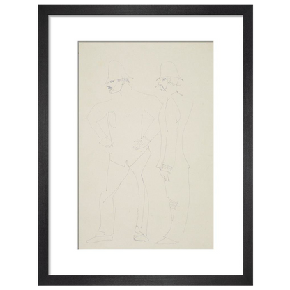 Two policemen - Art print