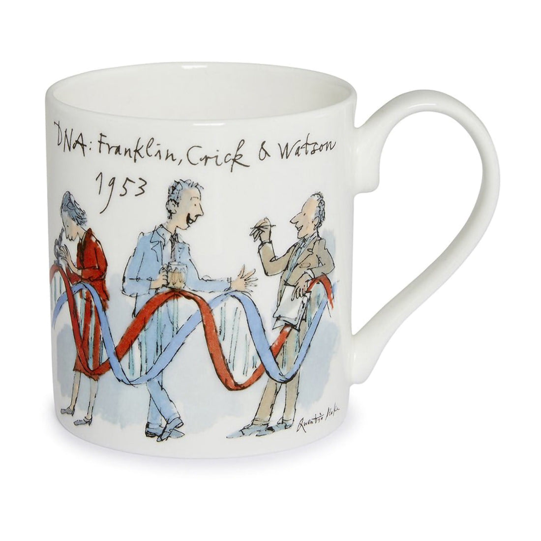 Franklin, Crick and Watson by Quentin Blake - Fine bone china mug