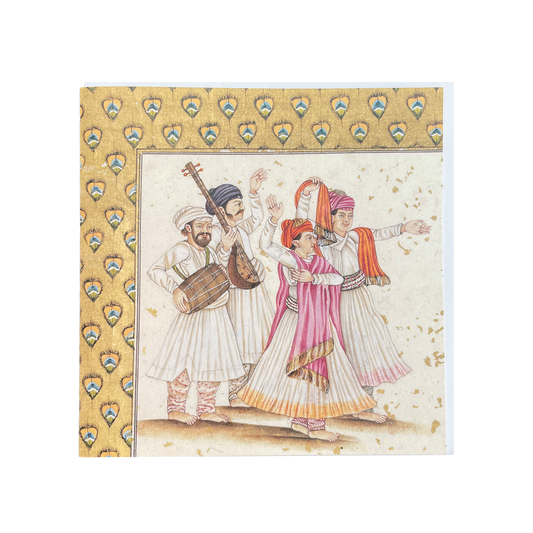 Urdu ghazal by Asaf al-Dawlah Bahadar and tappah - Greeting card