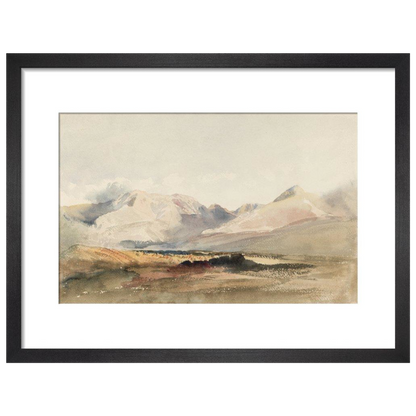 View of Nant Ffrancon, Snowdonia - Art Print