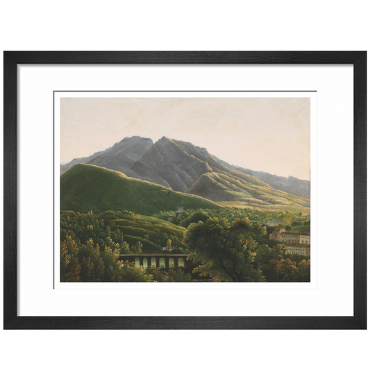 View of the Bridge and the Town of Cava - Art print
