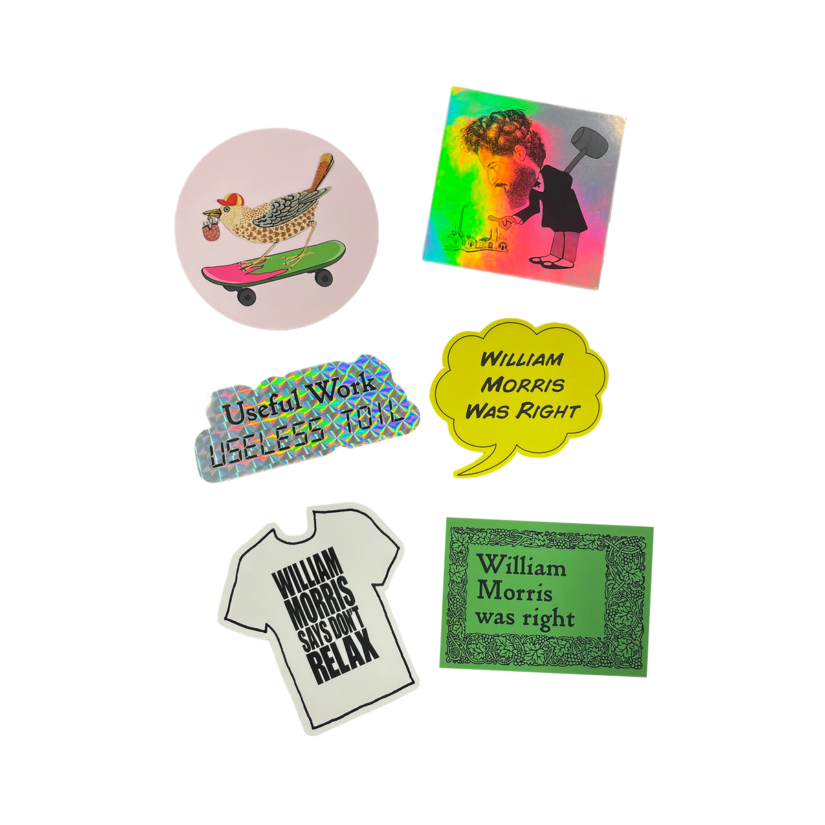 Jeremy Deller x William Morris - Sticker pack