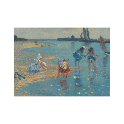 Children Paddling, Walberswick - 99 pc mini tube jigsaw