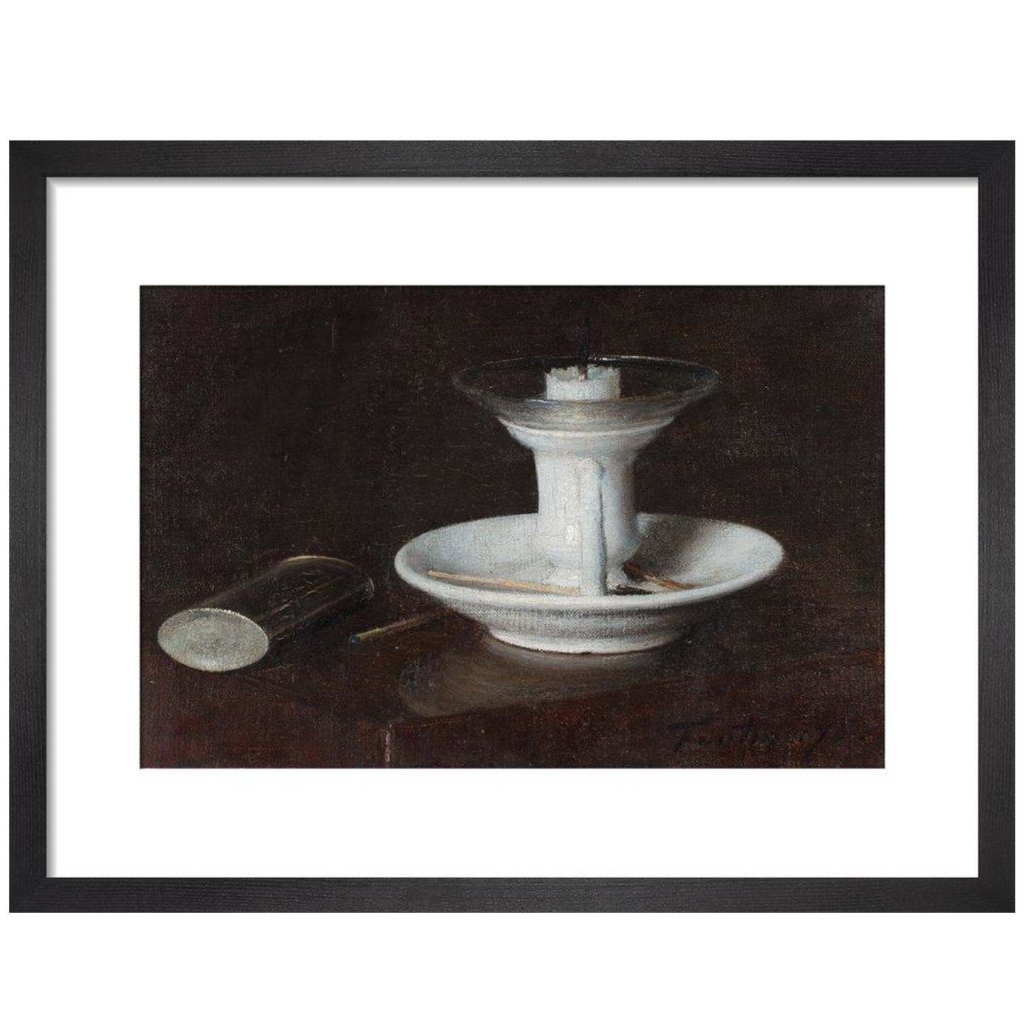 White Candlestick - Art print
