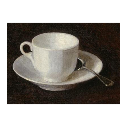 White Cup and Saucer - 99 pc mini tube jigsaw
