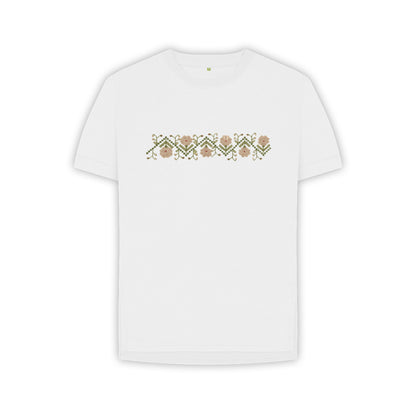Women's Sampler Flower Band T-shirt