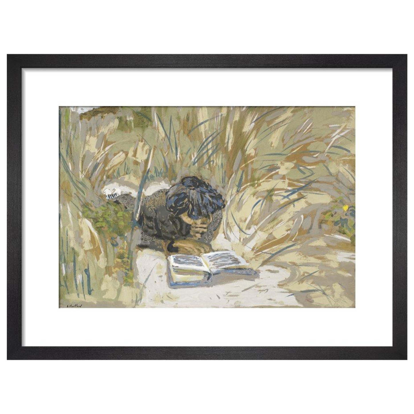 Woman Reading - Art print