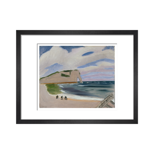 Women on the Beach, Étretat - Art print