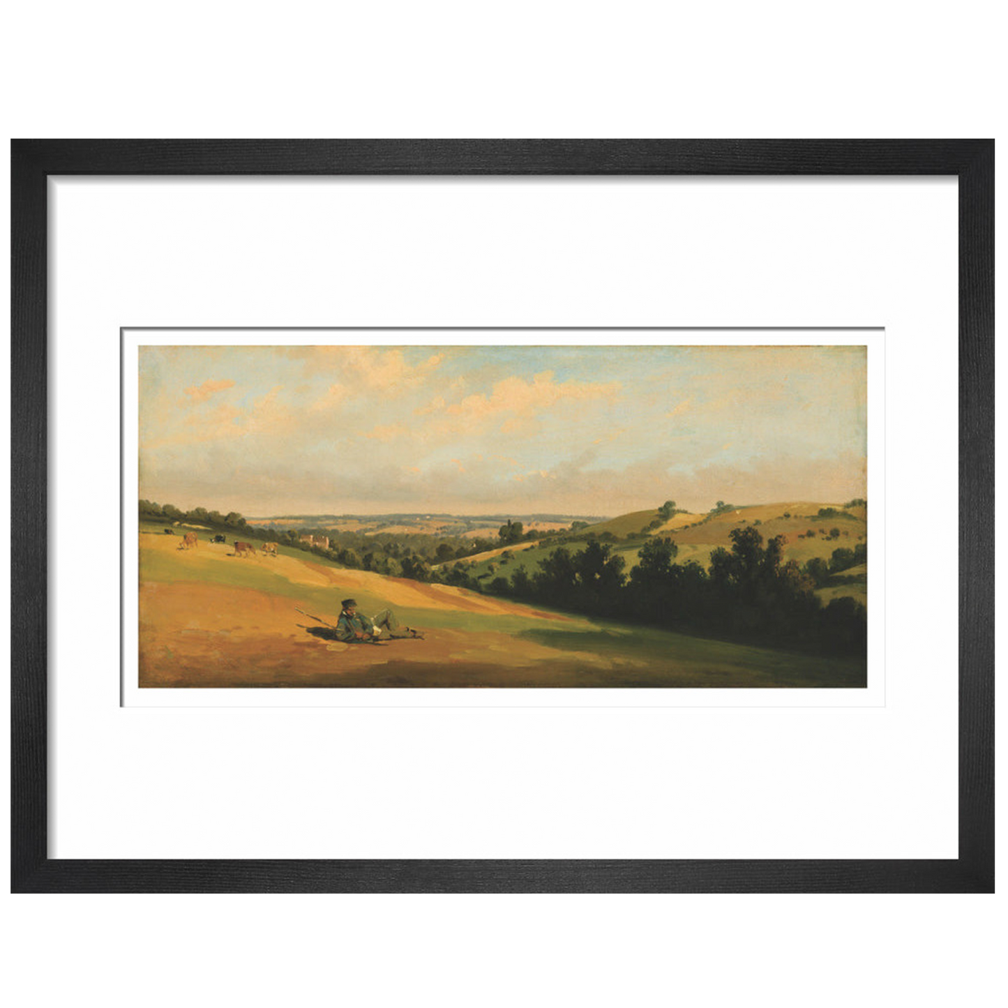 Young Man Reclining on the Downs - Art print