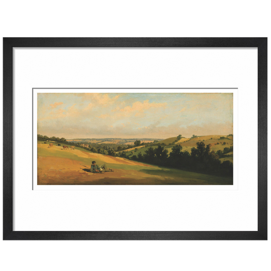 Young Man Reclining on the Downs - Art print