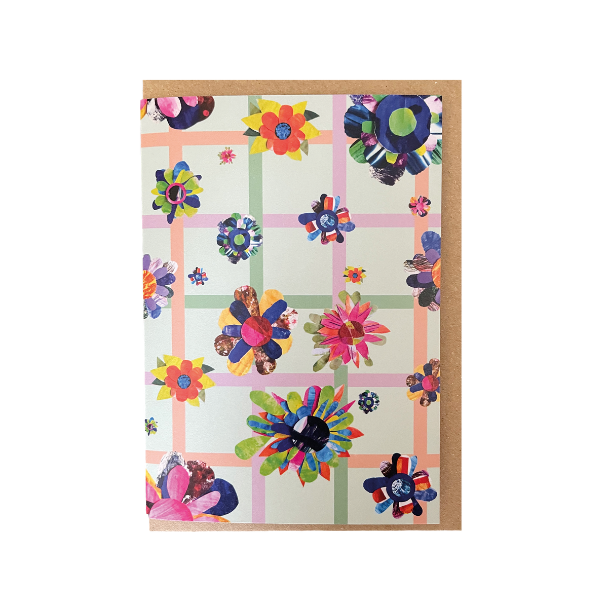 Bouquet on Green - Greeting card