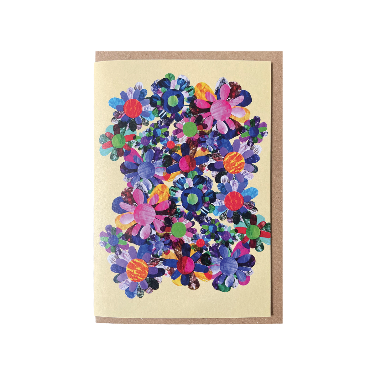 Bouquet on Yellow - Greeting card
