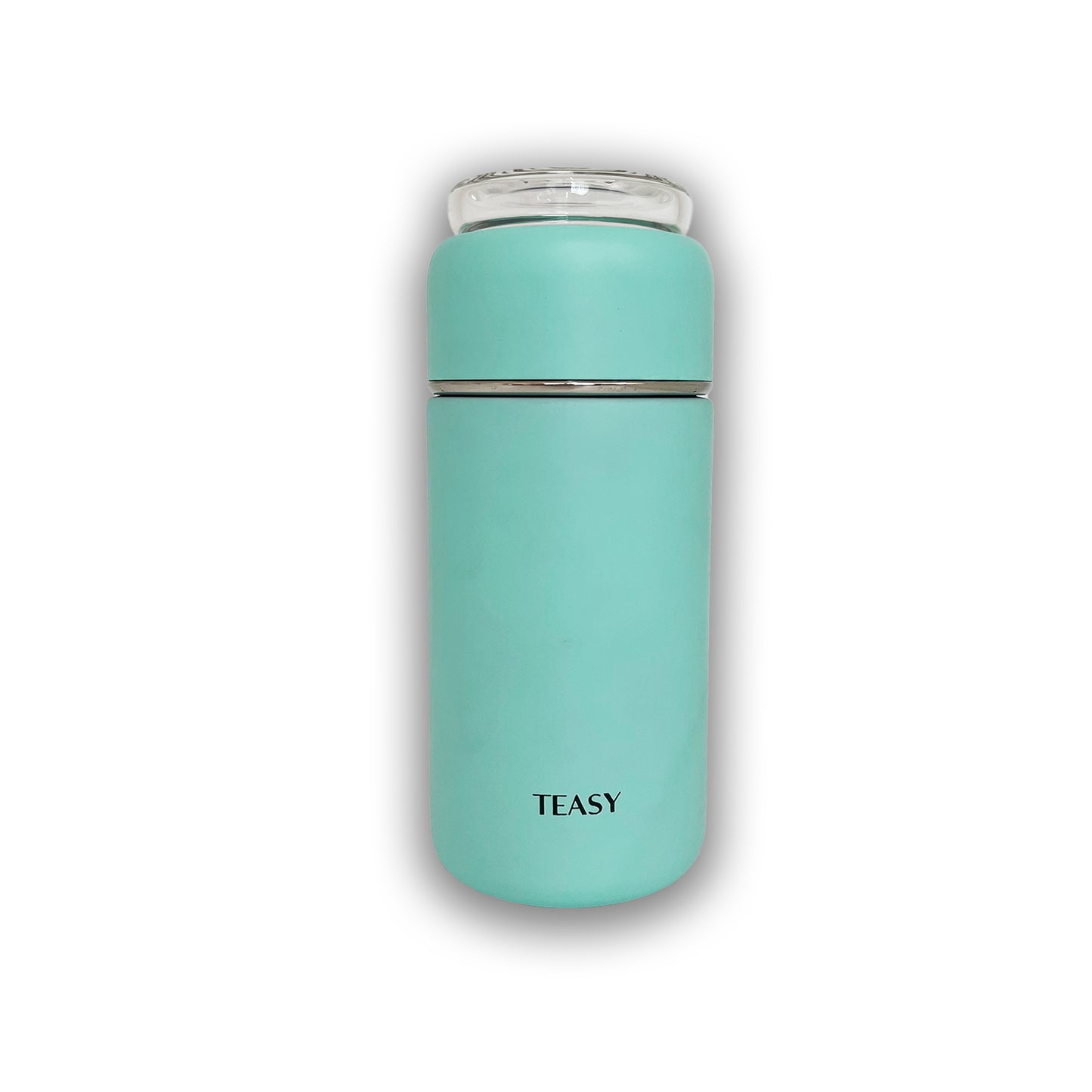 Reverse image of Teasy flask in teal.