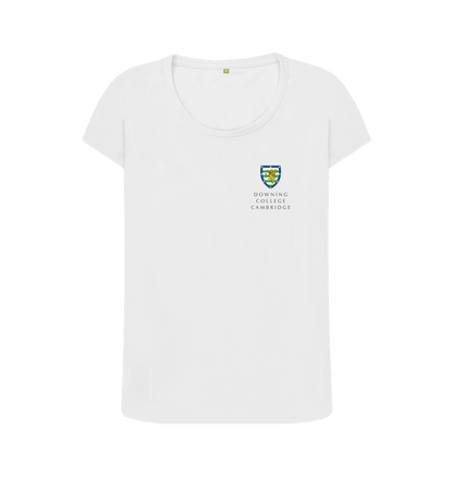 White Downing College Women's Scoop Neck Tee