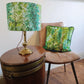 Lampshade with Jade Vine design from the Cambridge University Botanic Gardens in domestic setting.