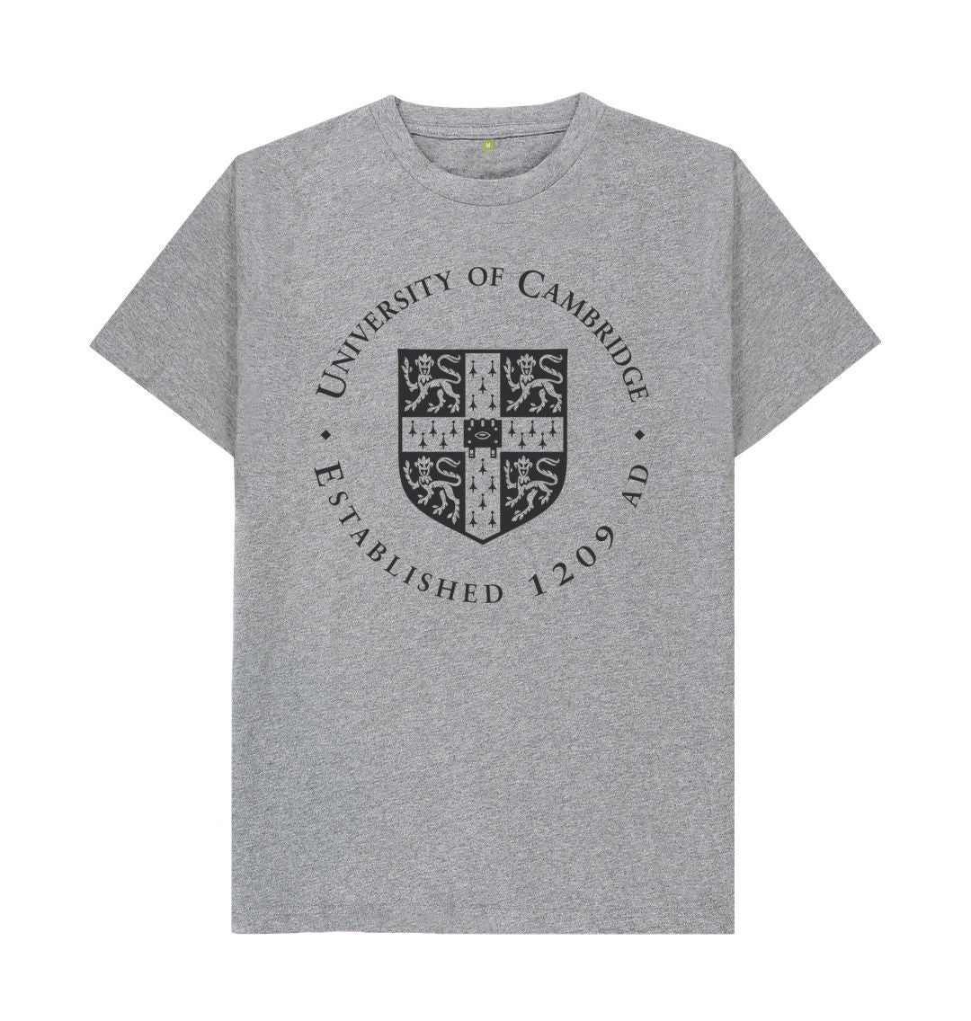 Athletic Grey Men's University of Cambridge Crew Neck Tee