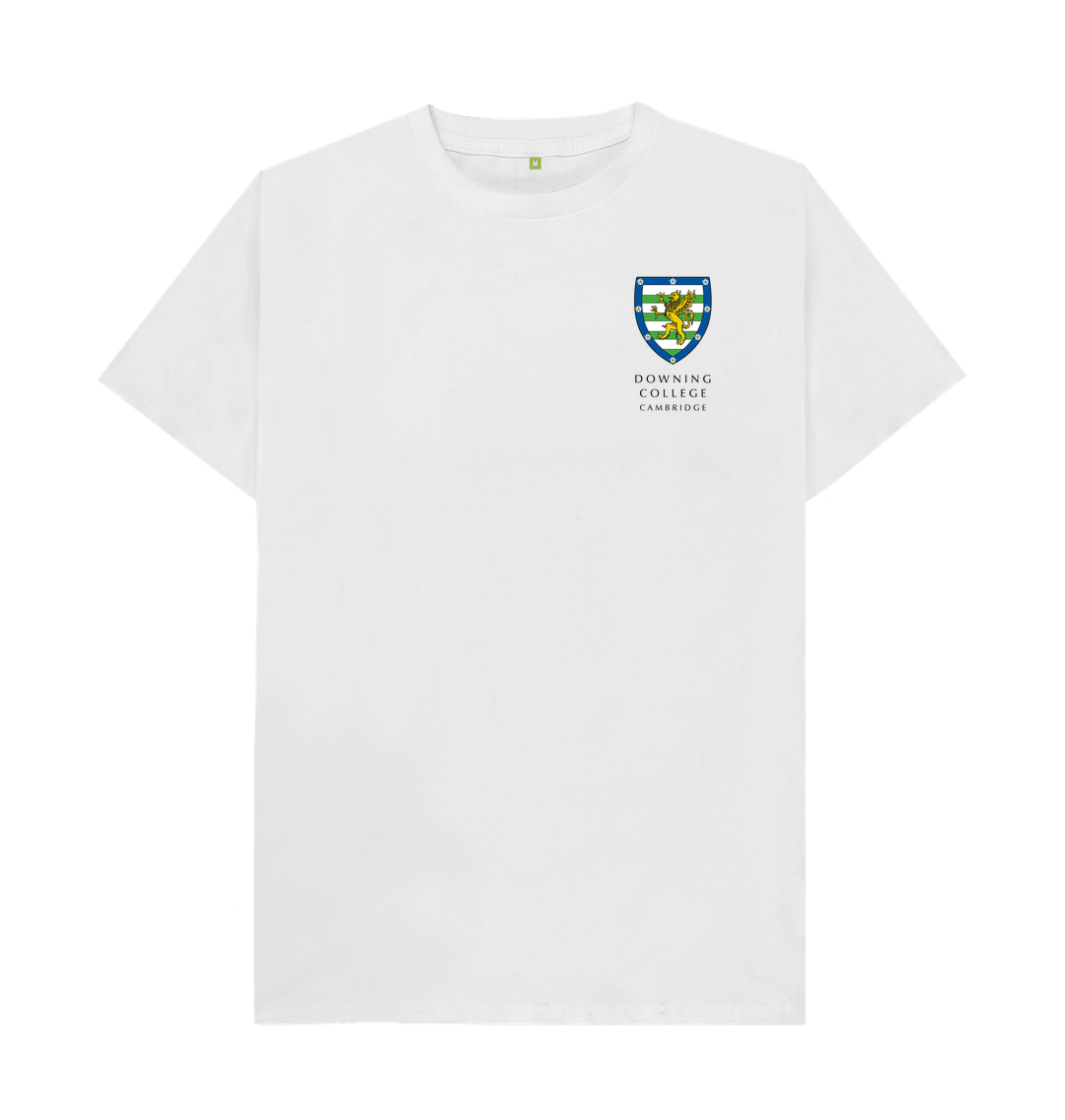 White Downing College Crew neck tee - light colours