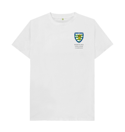 White Downing College Crew neck tee - light colours