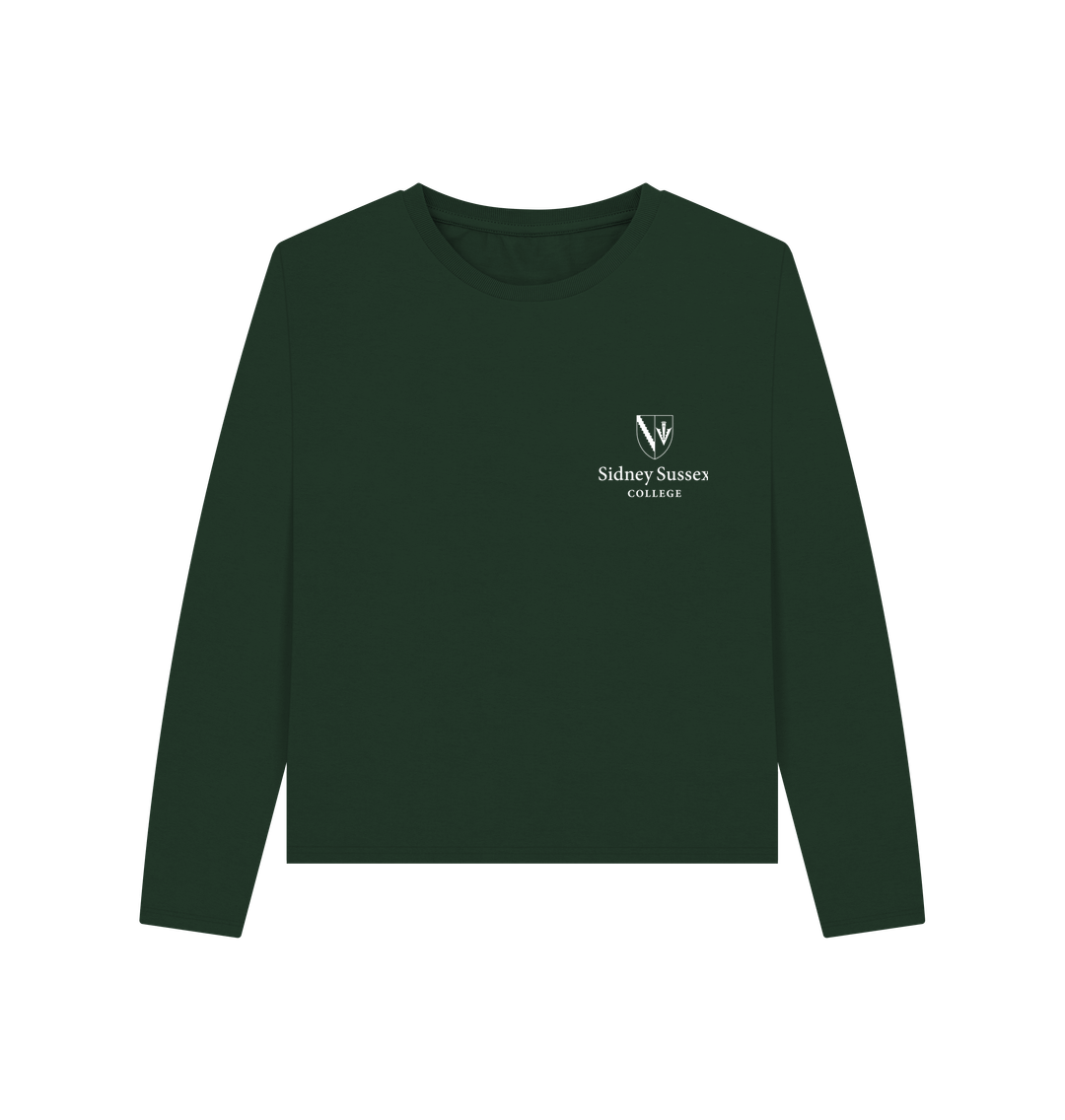 Evergreen Sidney Sussex College Women's Heavyweight longsleeve Tee