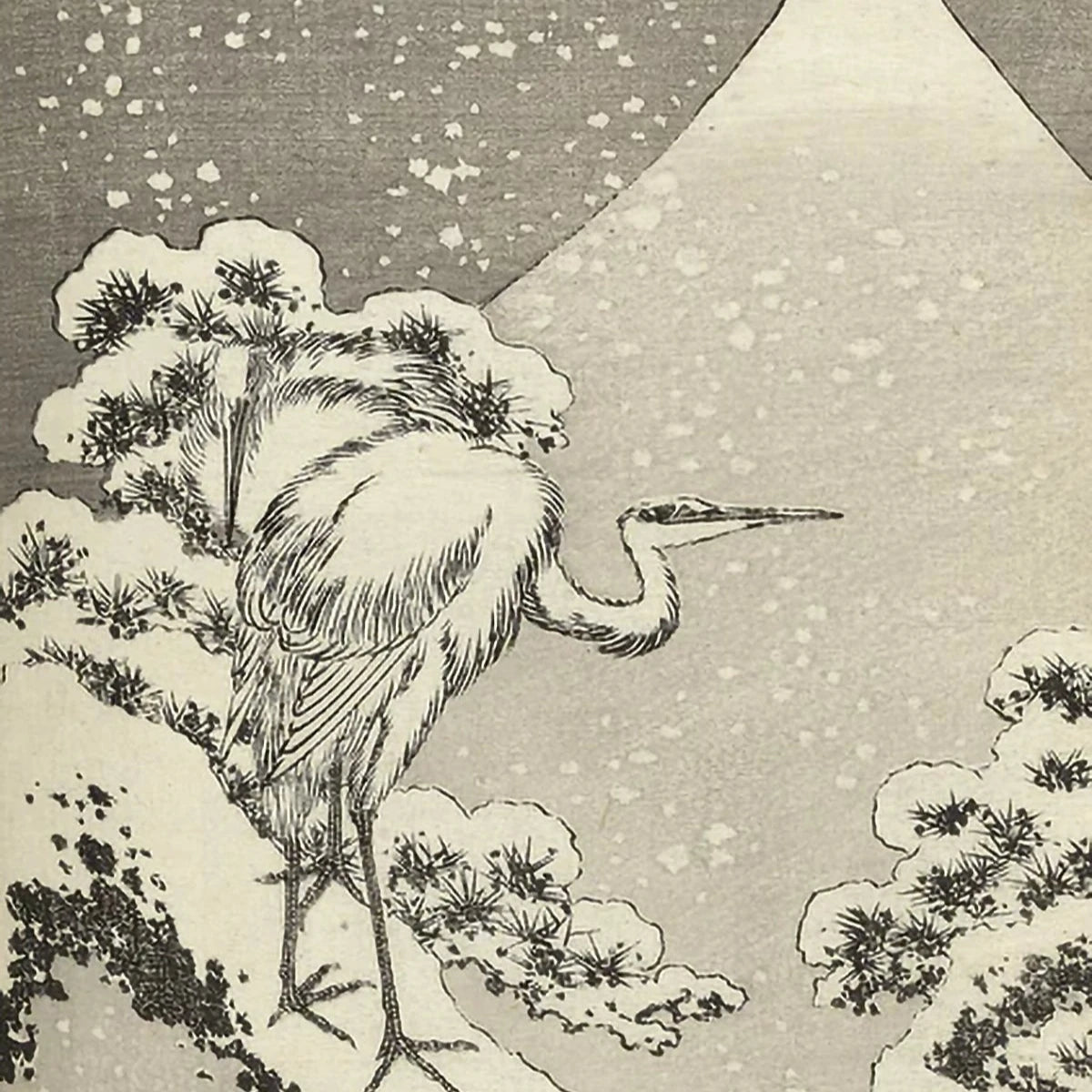 Winter Crane - Christmas card pack