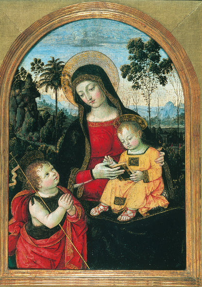 Virgin and Child with St John - Christmas card pack