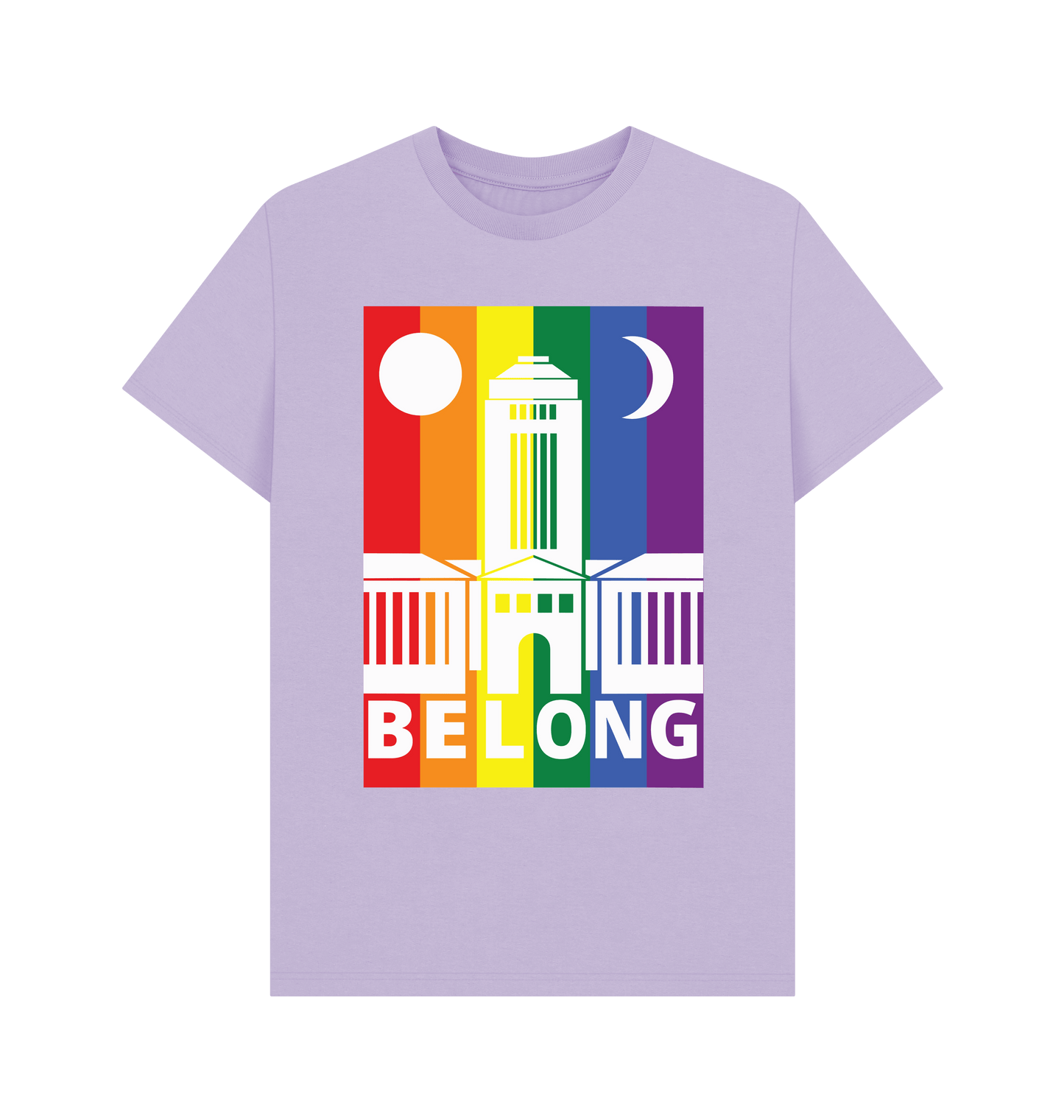 Lilac Printed T-shirt Front
