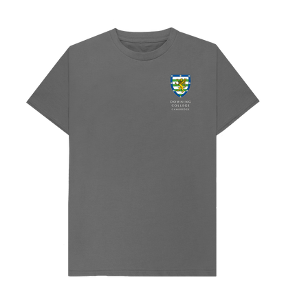 Slate Grey Downing College Crew neck tee - Dark colours