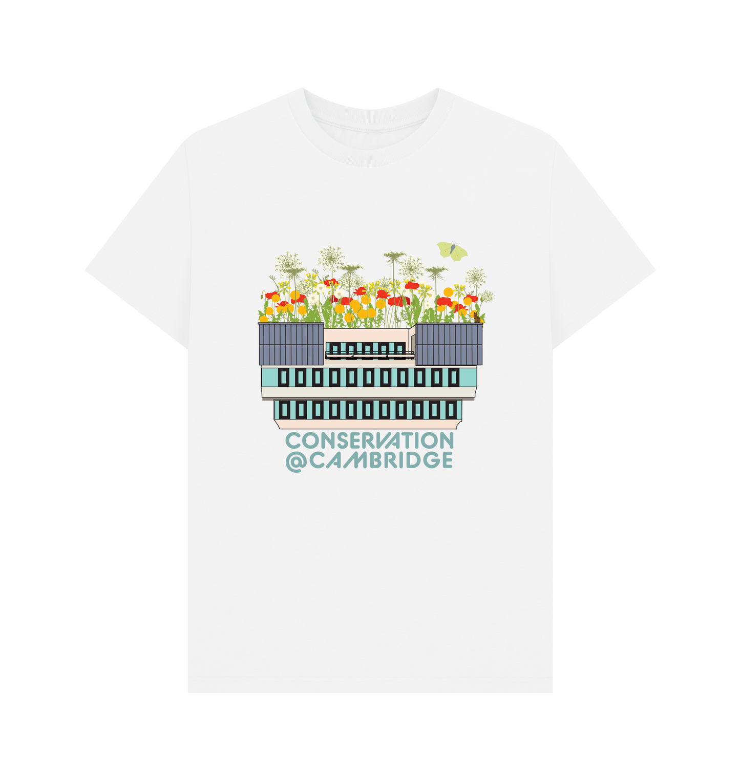 White Printed T-shirt Front