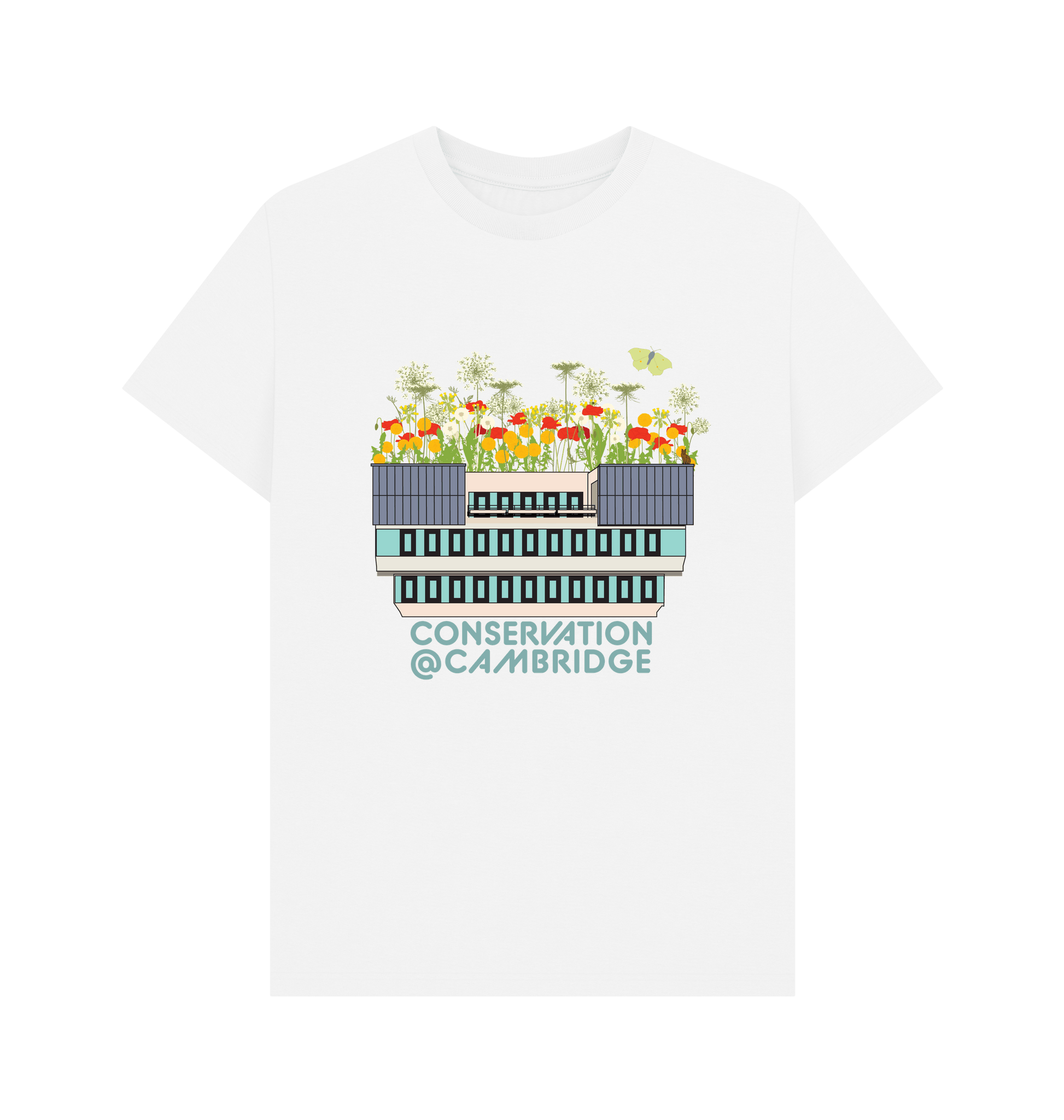White Printed T-shirt Front