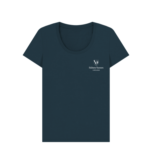 Denim Blue Sidney Sussex College Scoop neck tee