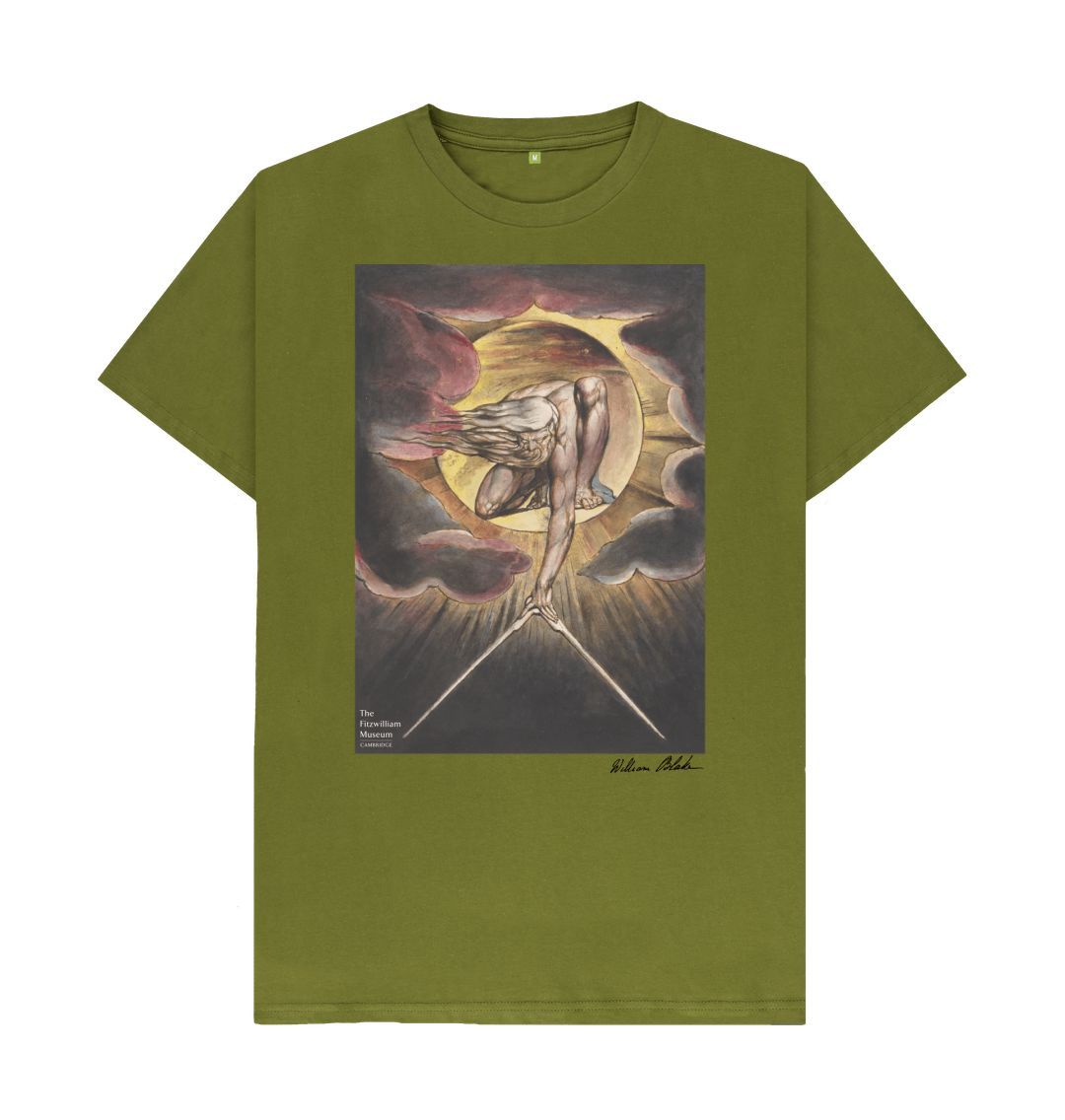 Moss Green William Blake's Ancient of Days\/Frontispiece T-Shirt Light Colours