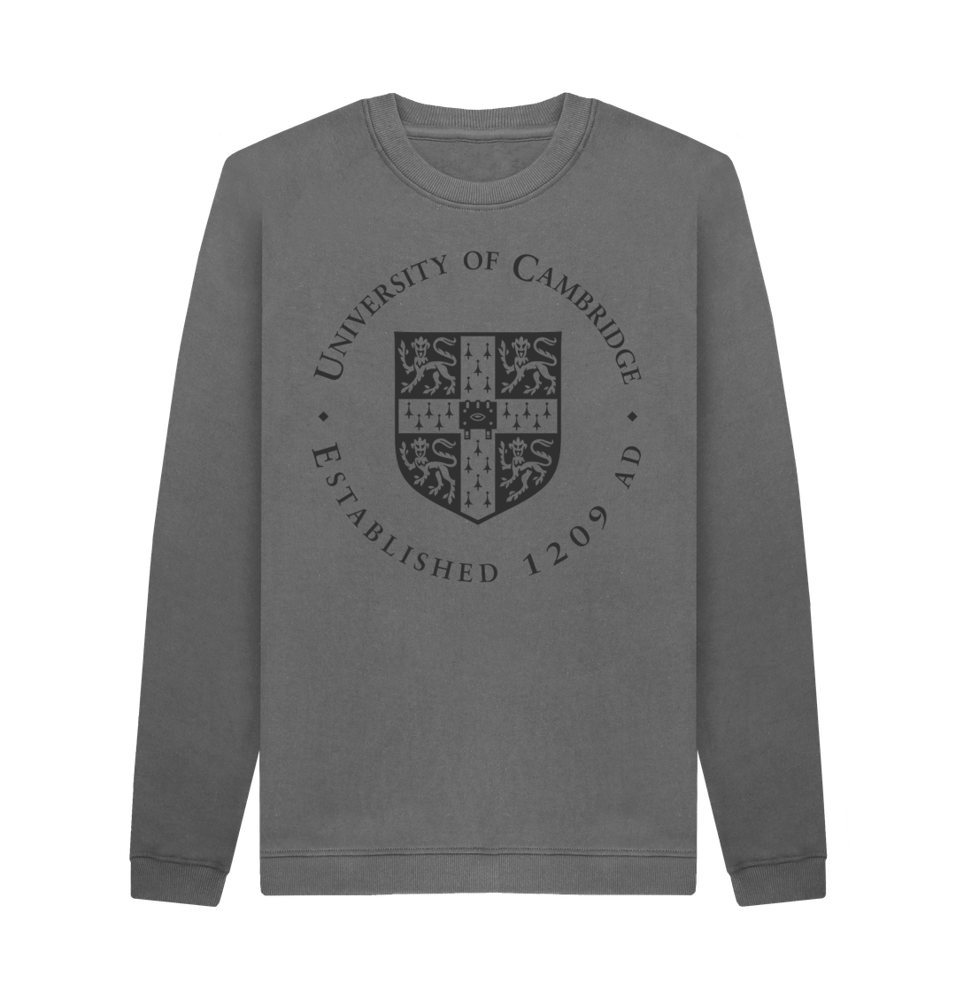 Slate Grey Printed Sweater Front