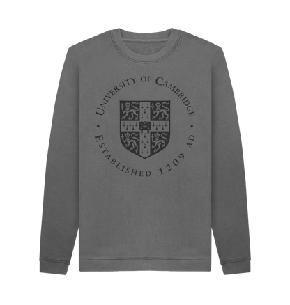 Slate Grey Printed Sweater Front