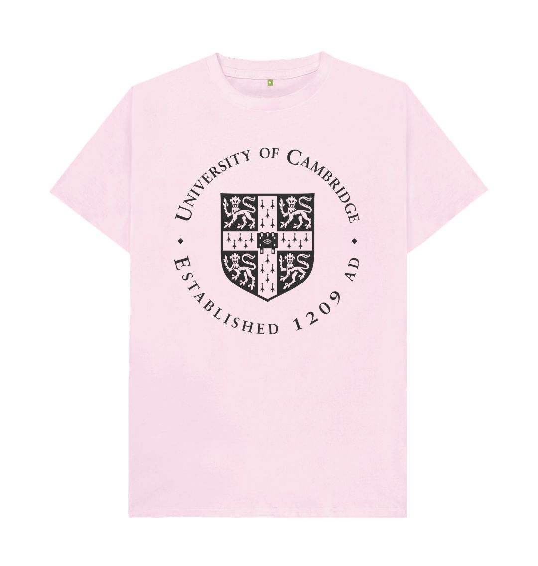 Pink Men's University of Cambridge Crew Neck Tee