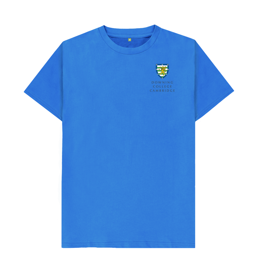Bright Blue Downing College Crew neck tee - light colours